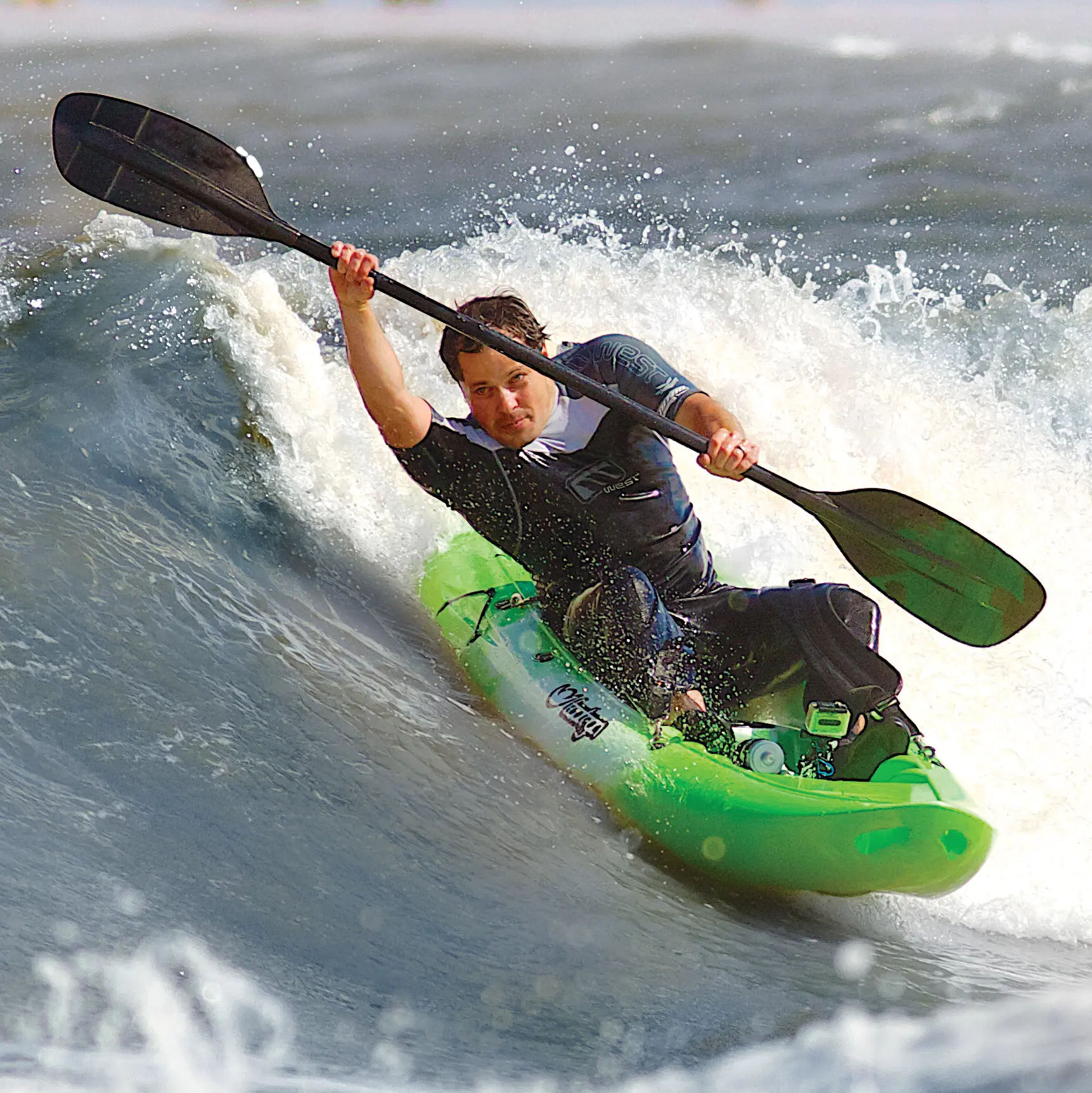 Tootega Pulse 85 being surfed by person on sea