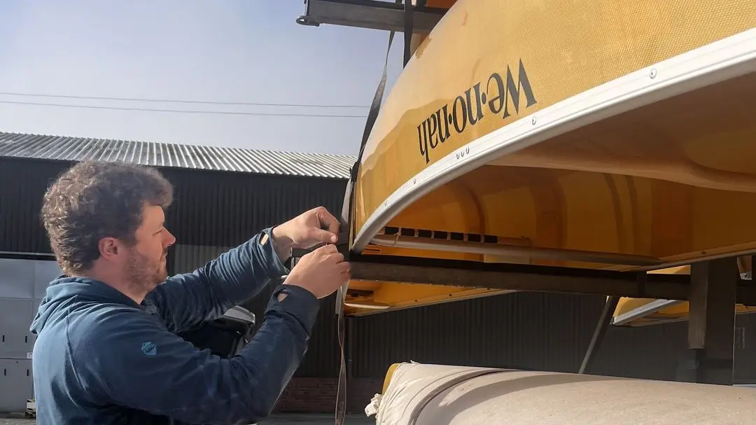 Tootega 7m Roof Rack Straps used on Wenonah Canoe