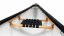 Wood /web standard seat inside canoe