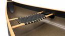 Curved wood /web extra wide seat inside composite silverbirch canoe