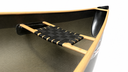 Curved wood /web standard on composite silverbirch canoe