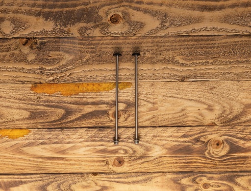 8" Bolt pair with washers and nut