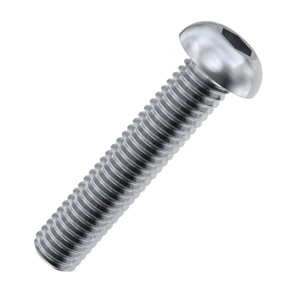 M10 x 25 Socket Button A2 S/S